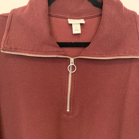 ๐ฑ 5 for $10. AVA & VIV CRANBERRY PULLOVER SWEATER SIZE 1X - Picture 3 of 6